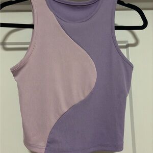 Colorblock Ribbed Tank Top
